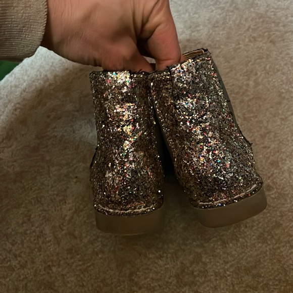 Crew cuts toddler girls sparkle Chelsea boots - Picture 3 of 4